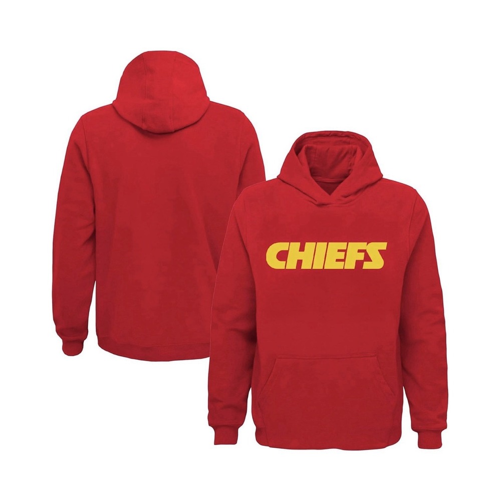 Kansas City Chiefs Red Pullover Hoodie KIDS YOUTH Size XL NFL Team Apparel 18/20